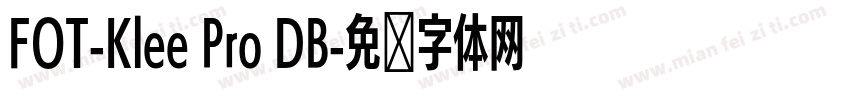 FOT-Klee Pro DB字体转换